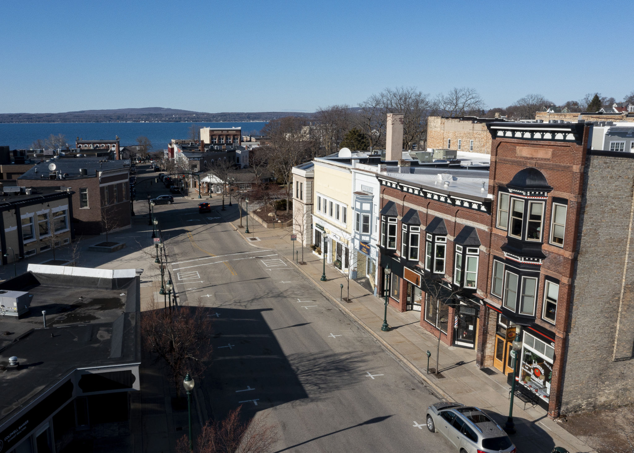NorthCoast.work at 417 Howard St, looking North over Little Traverse Bay